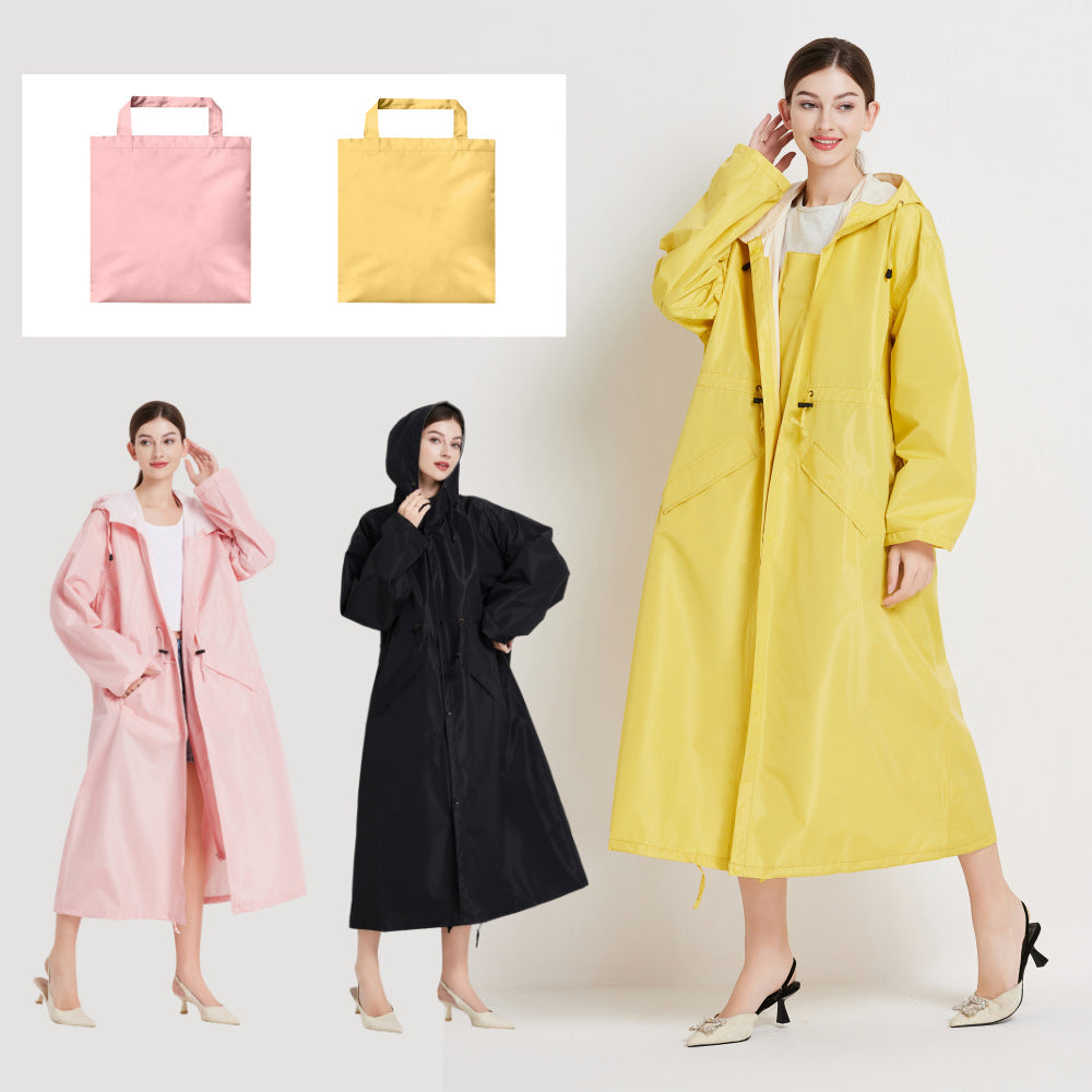 Mellemlang Trenchcoat-regnjakke til kvinder