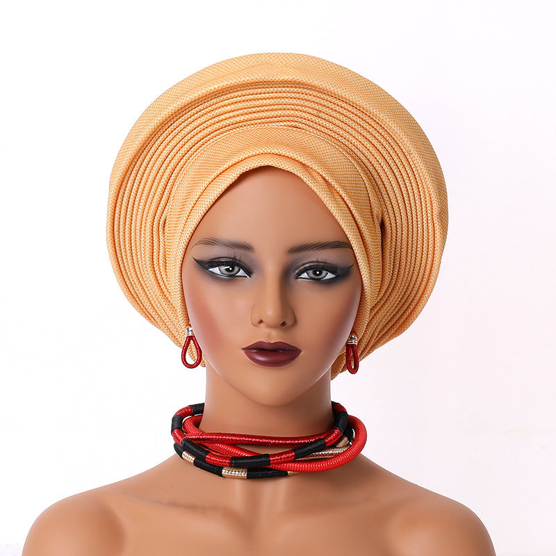 Heavy Industry Bright Silk Laminated Bandage Party Toque