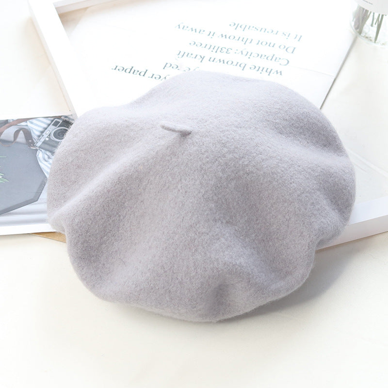 Children's Fashion Retro Warm Painter Woolen Knitted Hat
