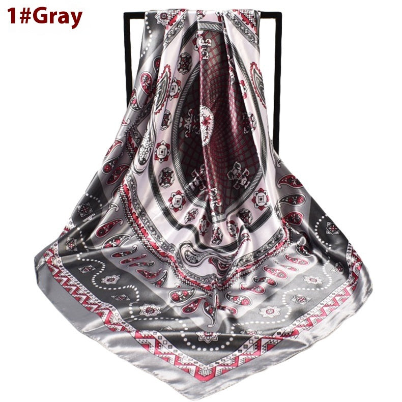 Women's Fashionable New Simple Pattern Silk Scarf