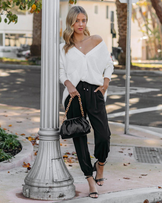 Summer Urban Casual Women's Trousers Small Foot Elastic Waist Casual Pants