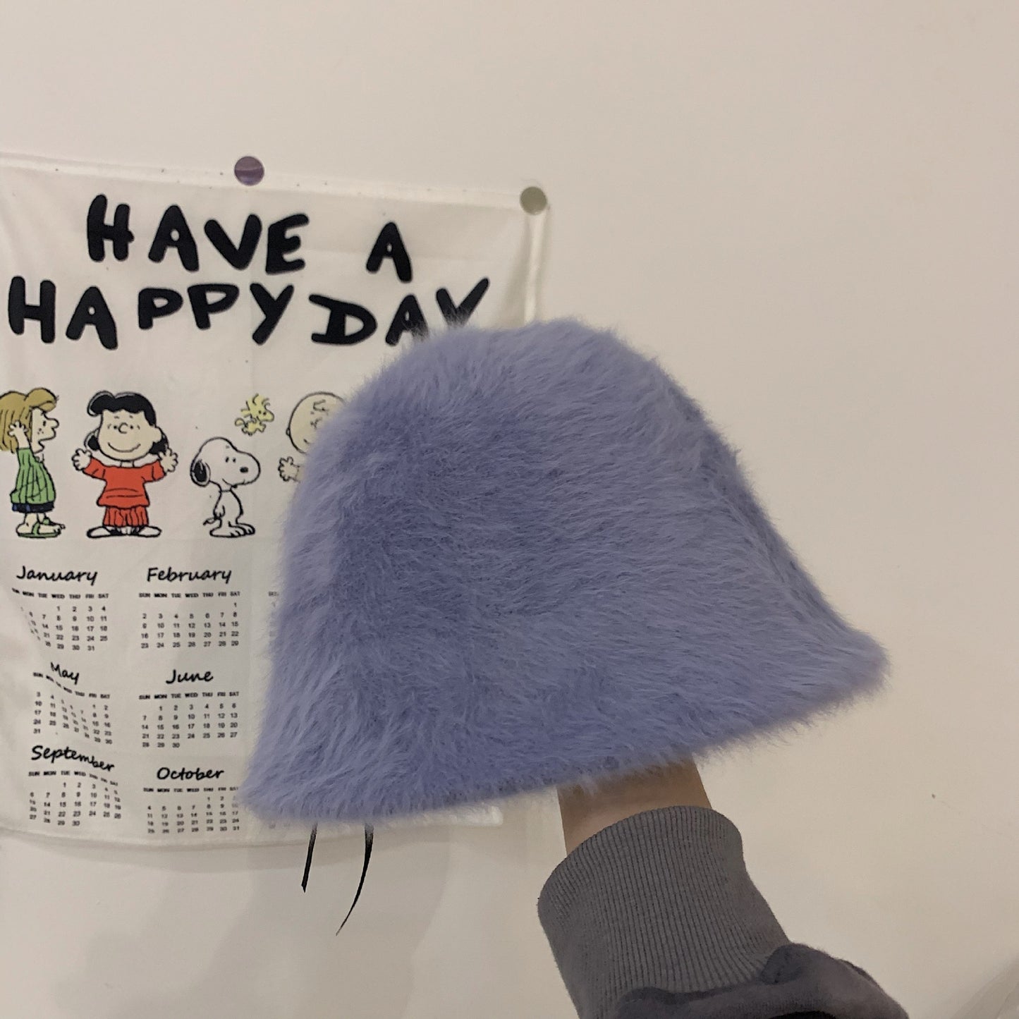 Japanese-style Retro All-match Face-covering Rabbit Fur Bucket Hat