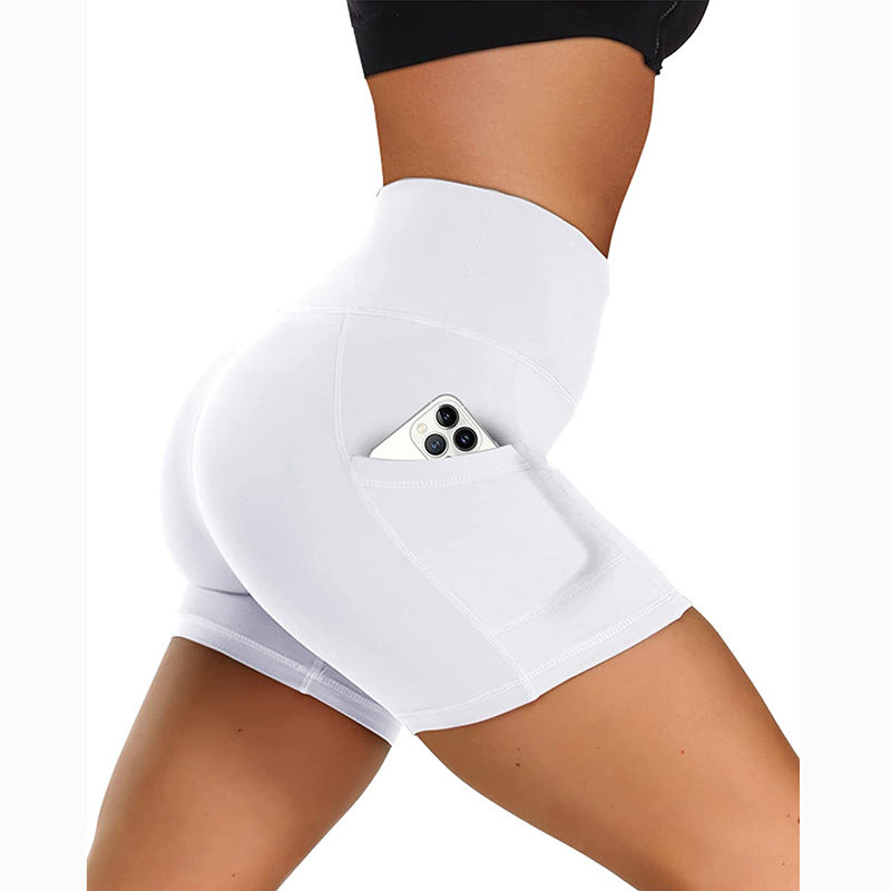 Hip Raise Slim Fit Running Sports Tight Stretch Shorts