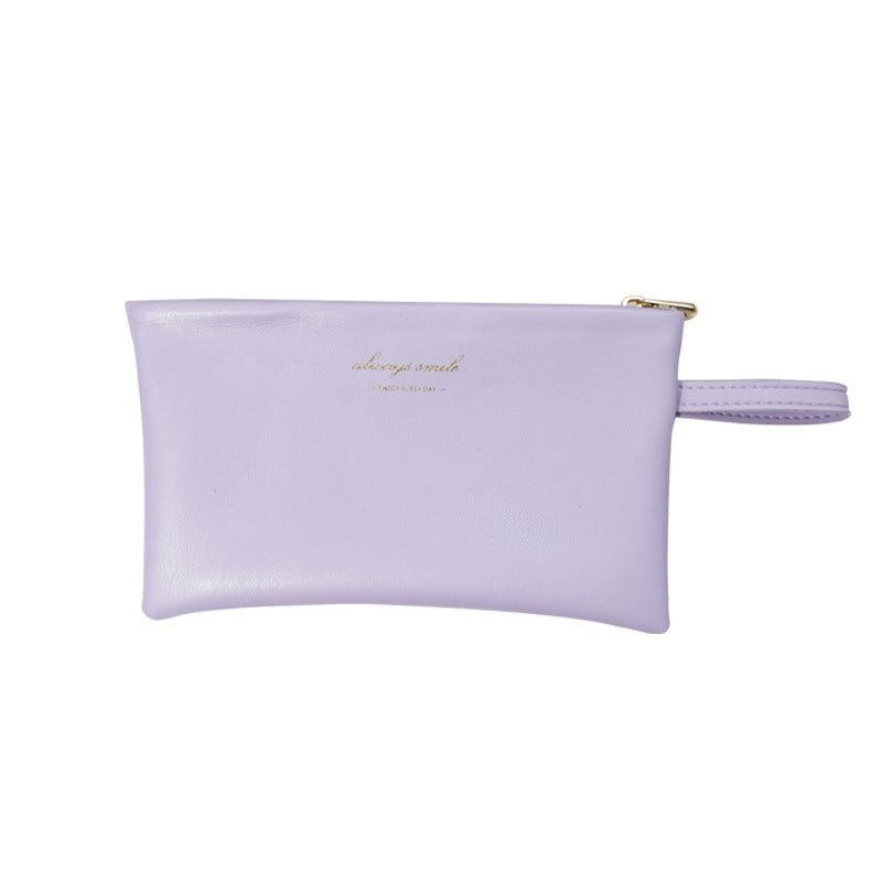 Soft Leather Mini Carry-on Storage Portable Cosmetic Bag