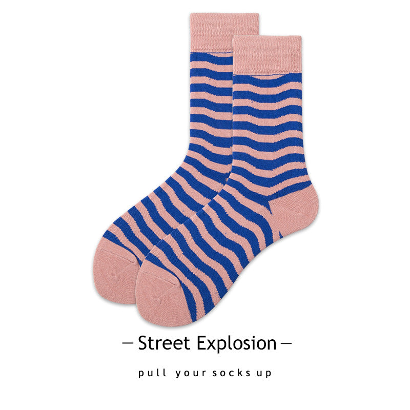 Cartoon Jacquard Sports Skate Socks