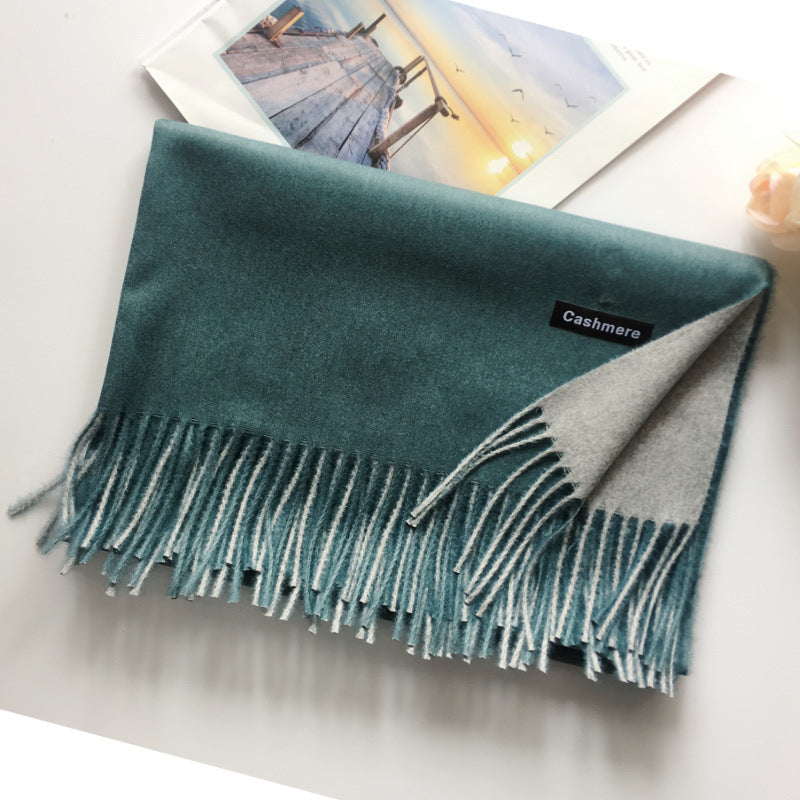 Korean Style Wild Tassel Shawl To Keep Warm