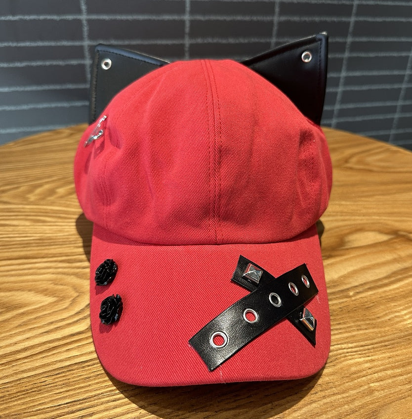 Niche Baseball Cap With Three-dimensional Cat Ears
