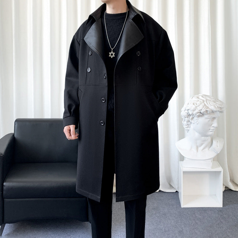 Youth Stylish Men's Handsome Versatile Trench Coat