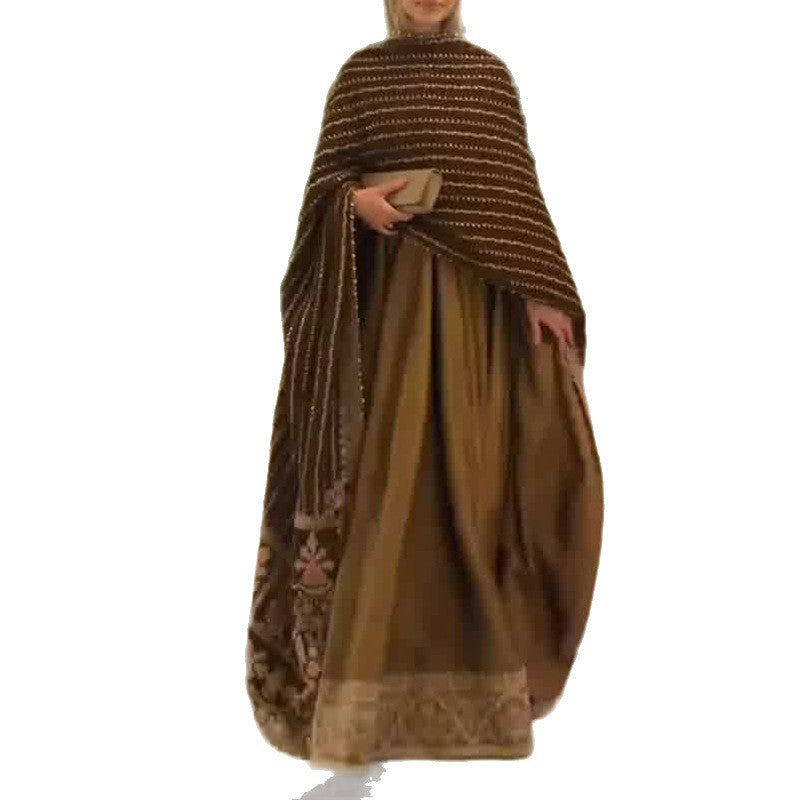 Elegant And Chic Shawl Dress For Women