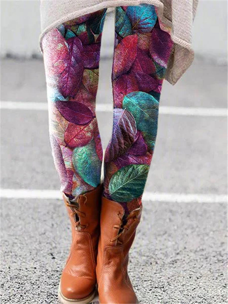 Women's Printed Bottoming All-in-one Trousers