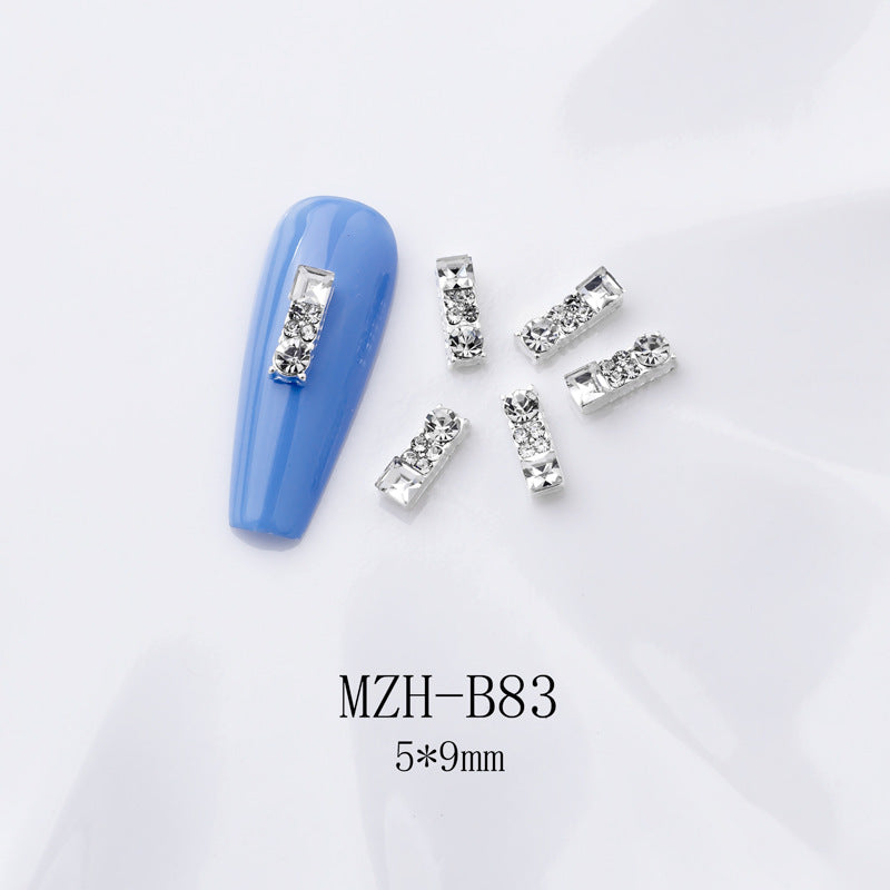 K9 Ultra-Shiny Flat-Back Rhinestones In White For Nail Art Decorations