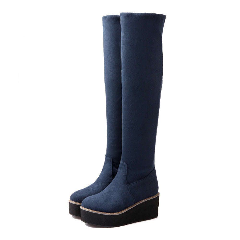 Winter Thick-soled Flat-bottom High Boots Tide