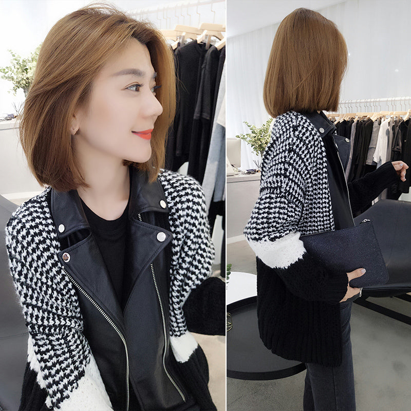 Autumn Women's Loose Casual Stitching Coat