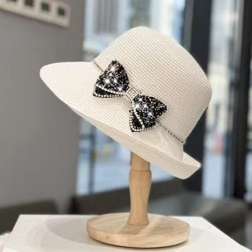 Diamond Bow Literary Elegance Sun Protection Cold Water Jug Cap