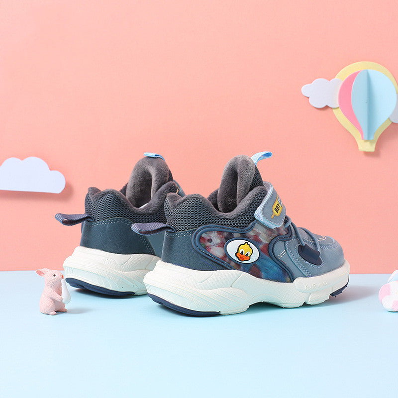 Girls Plus Cashmere Sports Cotton Shoes