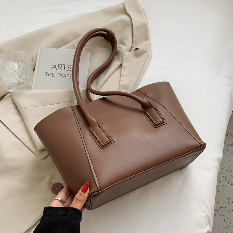 Versatile Retro Tote Bag Niche Fashion Single Shoulder Big Bag Trend