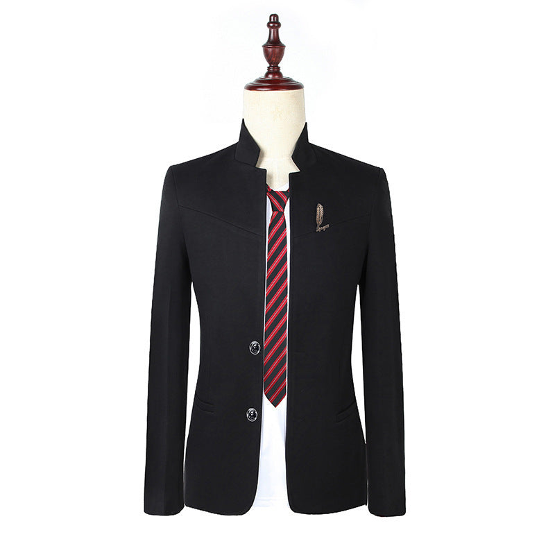 Men's Casual Slim Solid Color Top Coat