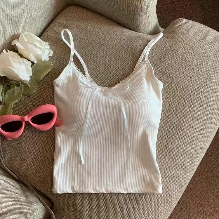 Women's V-neck Bowknot Camisole