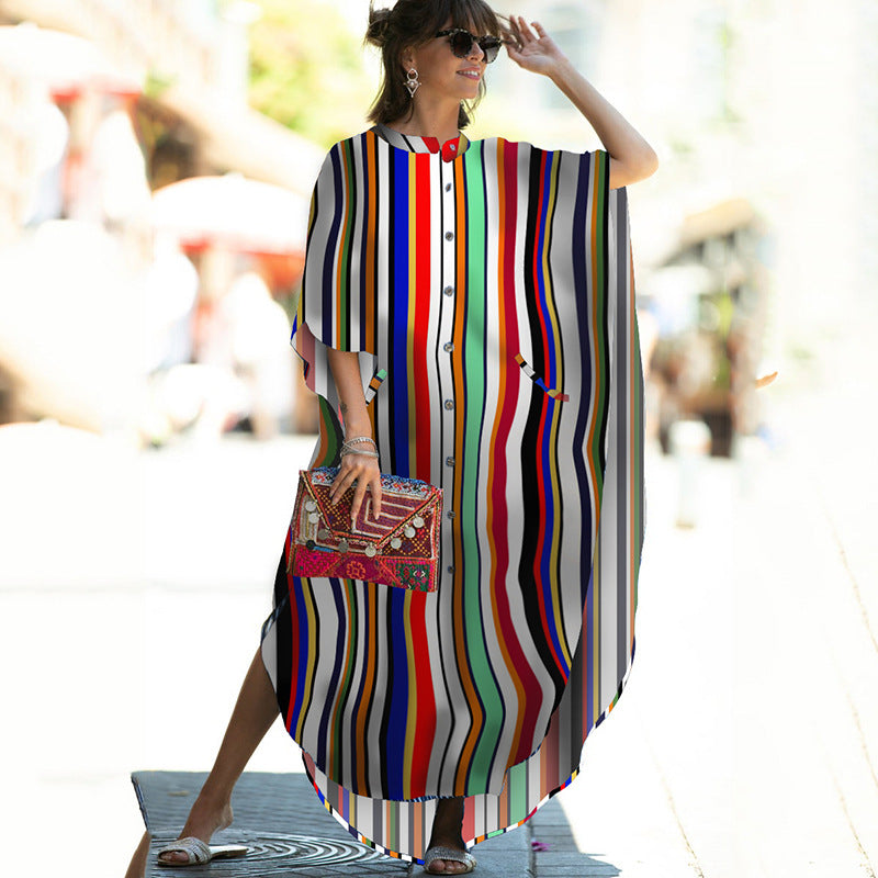 Vacation Robe Sun Protection Clothing Cardigan Beach Jacket Bikini Cover-up Swimsuit Blouse