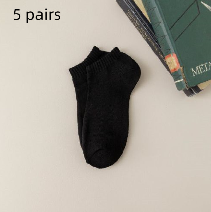 Fleece-lined Thickened Low-cut Socks For Warmth
