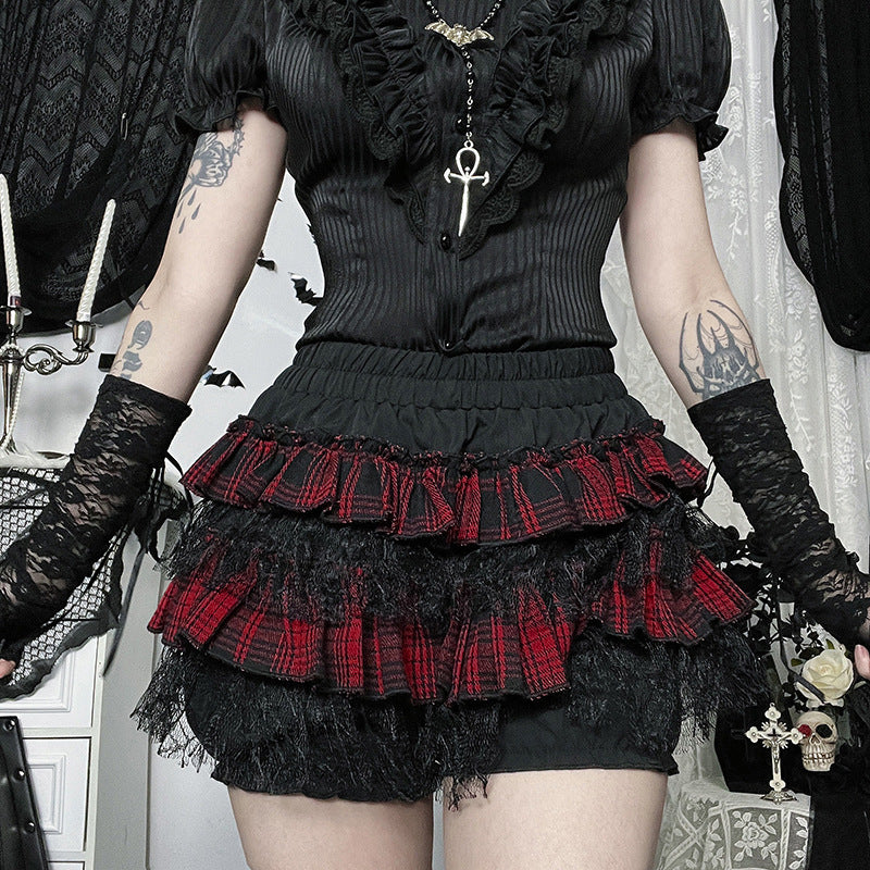 Spiderweb Pumpkin Skirt Subculture Summer