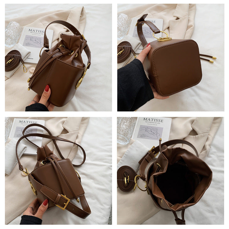 Bucket Casual Western Style Versatile Simple Shoulder Bag