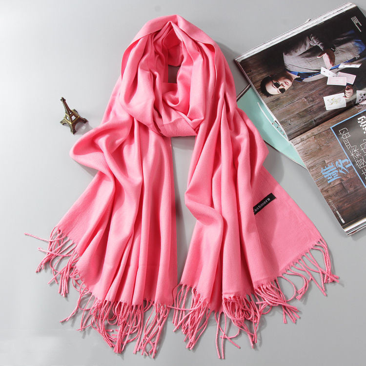 Fashion Cashmere Dual-use Shawl Warm Scarf