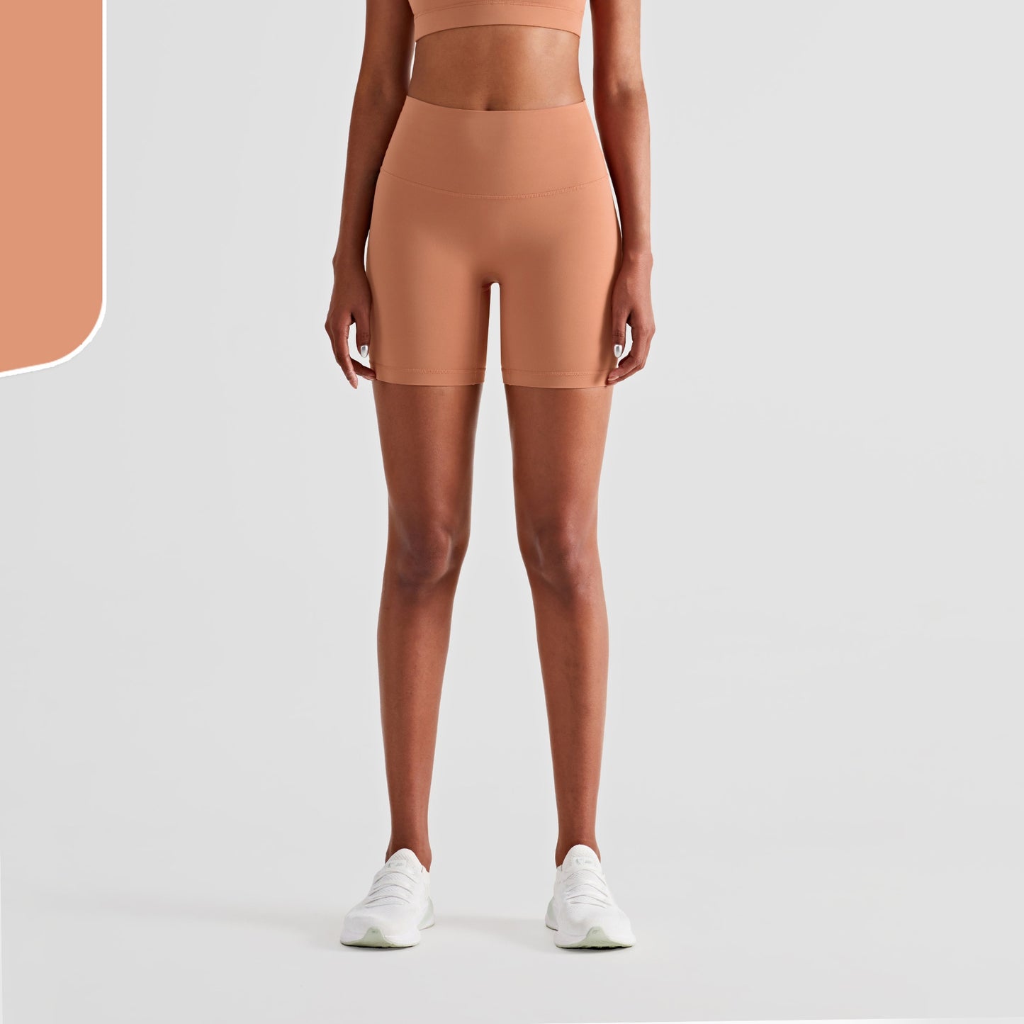 Nude No T-line Hip Lift Trepunkts Fitness Yogashorts til kvinder