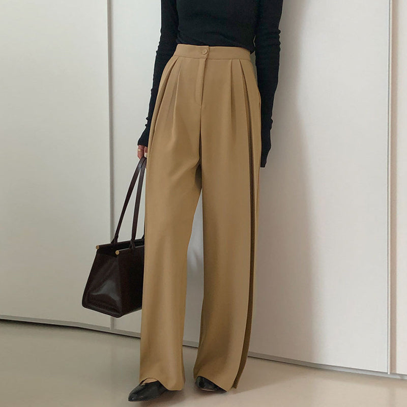 Designed Hanging Wide Leg Casual Pants