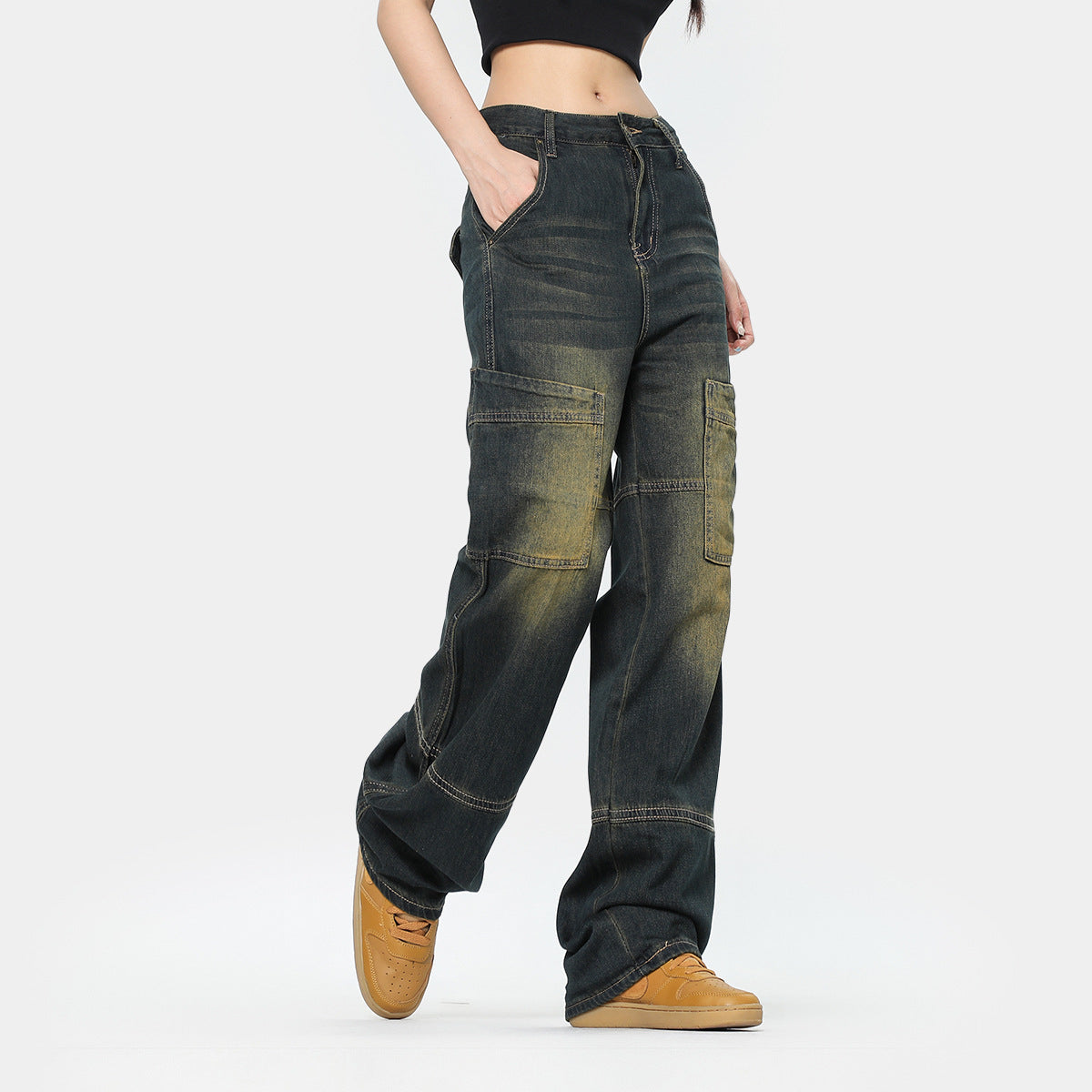 Fashion Brand Wide Leg Jeans