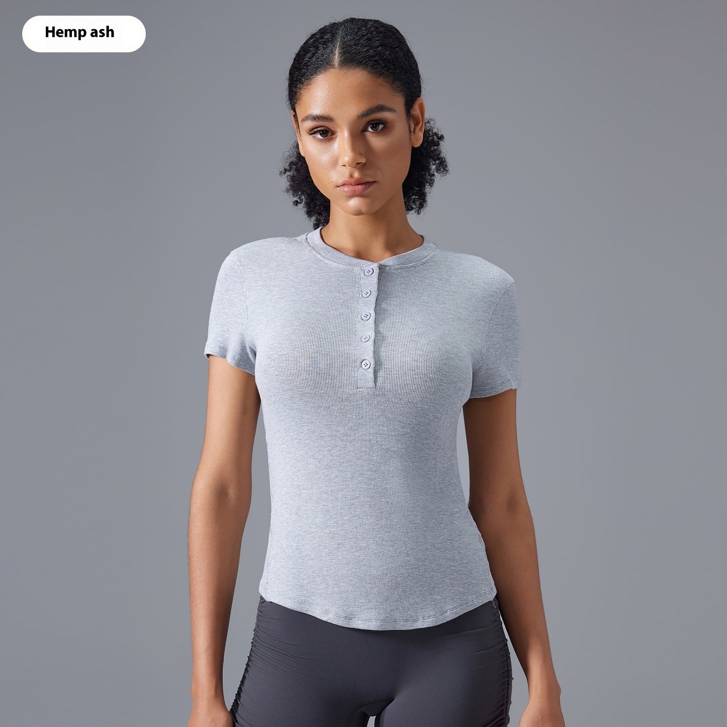 Leisure Wild Running Sports Nude Feel Slim Fit Yoga T-shirt