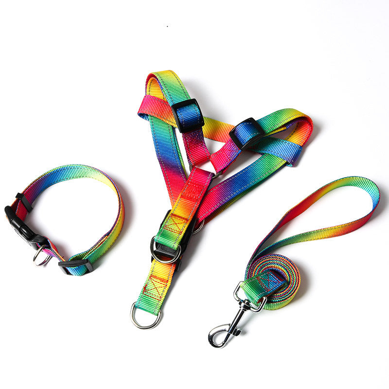 Creative Color Dog Leash Pet Vest