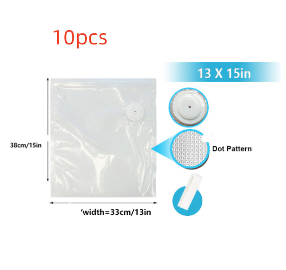 Commercial White Plastic Air Valve Compression Bag