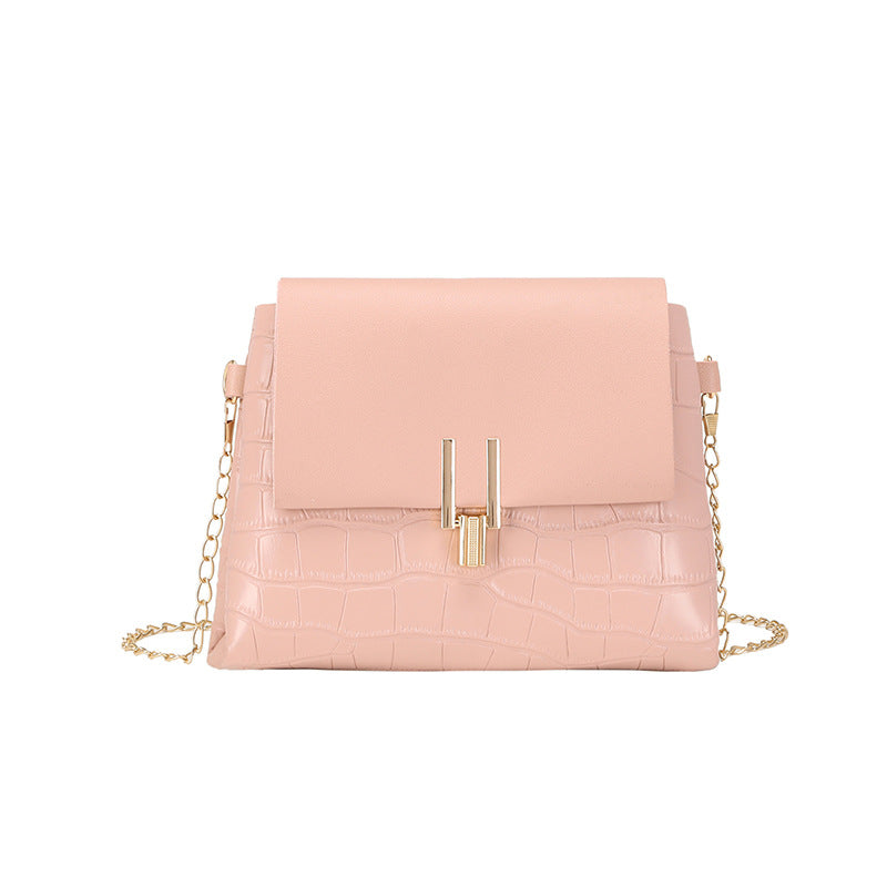 Chain Fashion Stone Pattern Small Square Bag