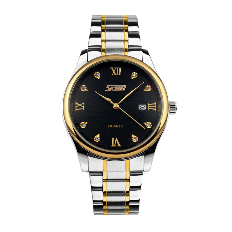 Steel Band Waterproof Quartz Watch Men's Watch