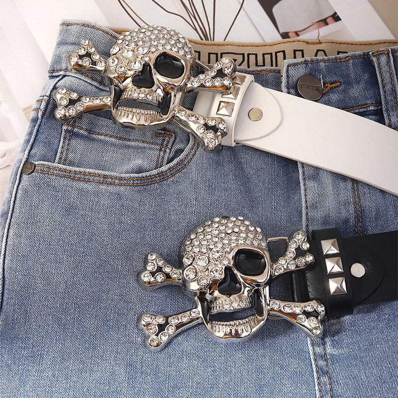 Rivet Belt Porous American Wide Belt