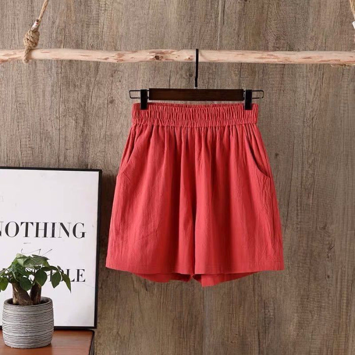 Women's High Waist Outer Wear Straight Thin Casual Pants