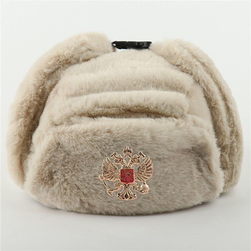 Men's And Women's Rabbit Fur Outdoor Hat Ear Protection