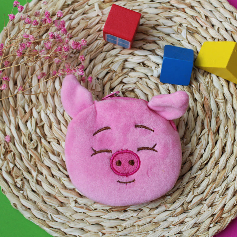 Cartoon Coin Wallet Creative Children Portable Circle