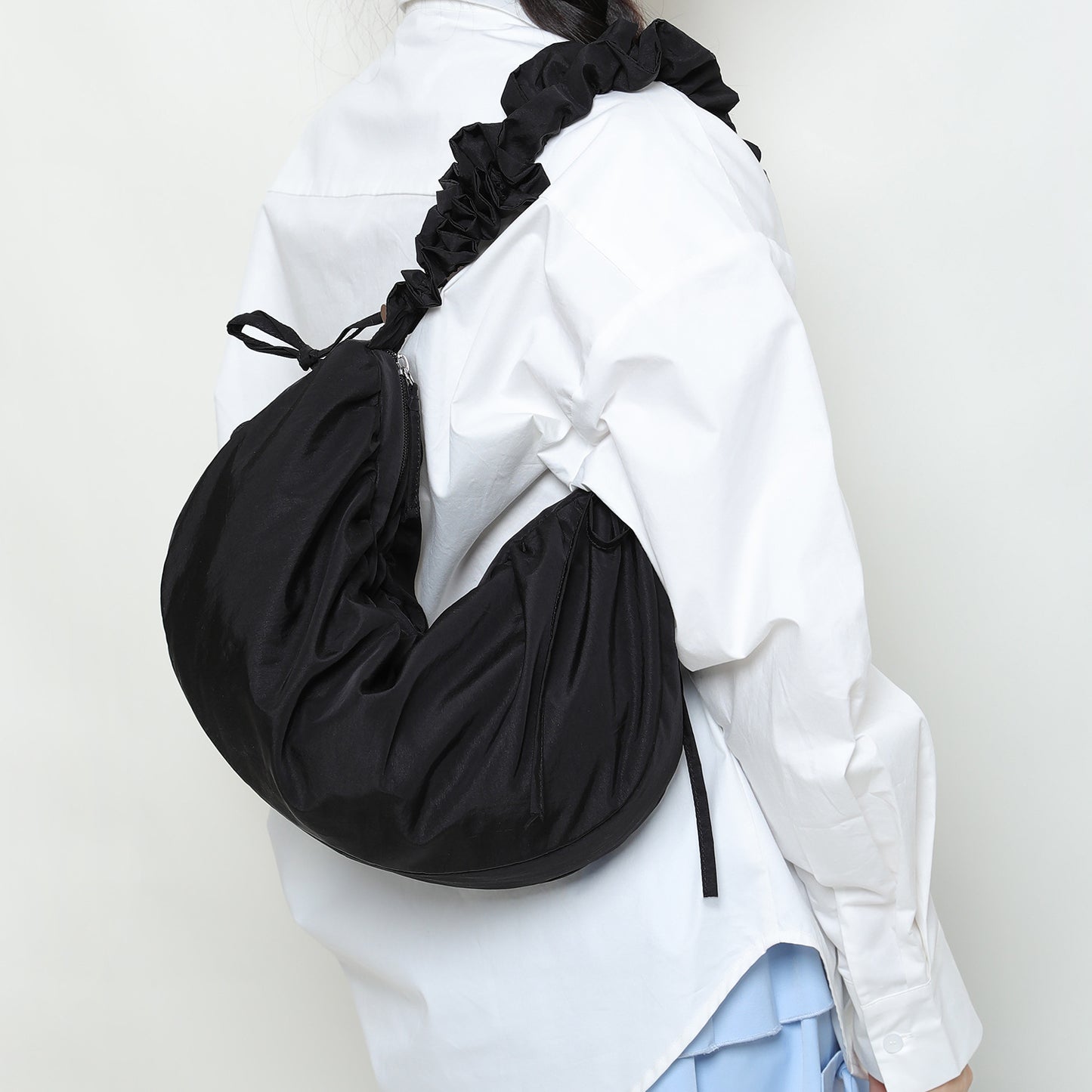 RucCrossbody Bag Womens Korean-Style Effortless Large-Capacity Tote Dumpling Bag