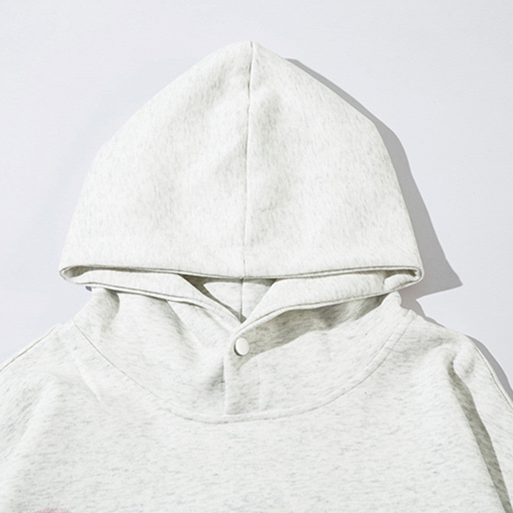 Loose Casual Butterfly Printed Hoodie