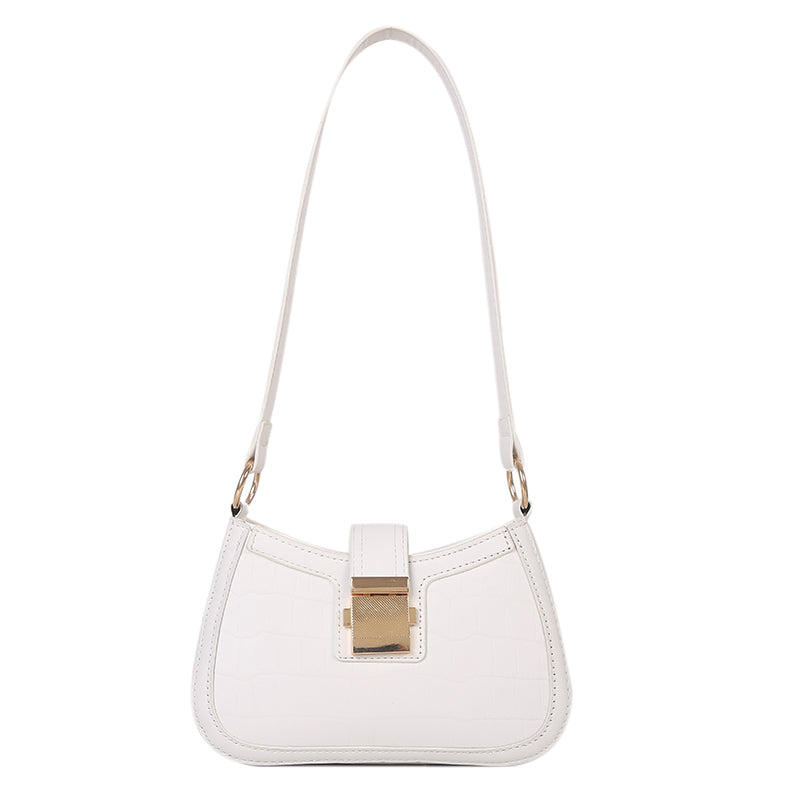Crossbody Shoulder Underarm Solid Color Casual Small Square Bag