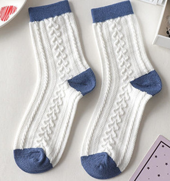 Cute Bear Korean Style Medium Tube Socks