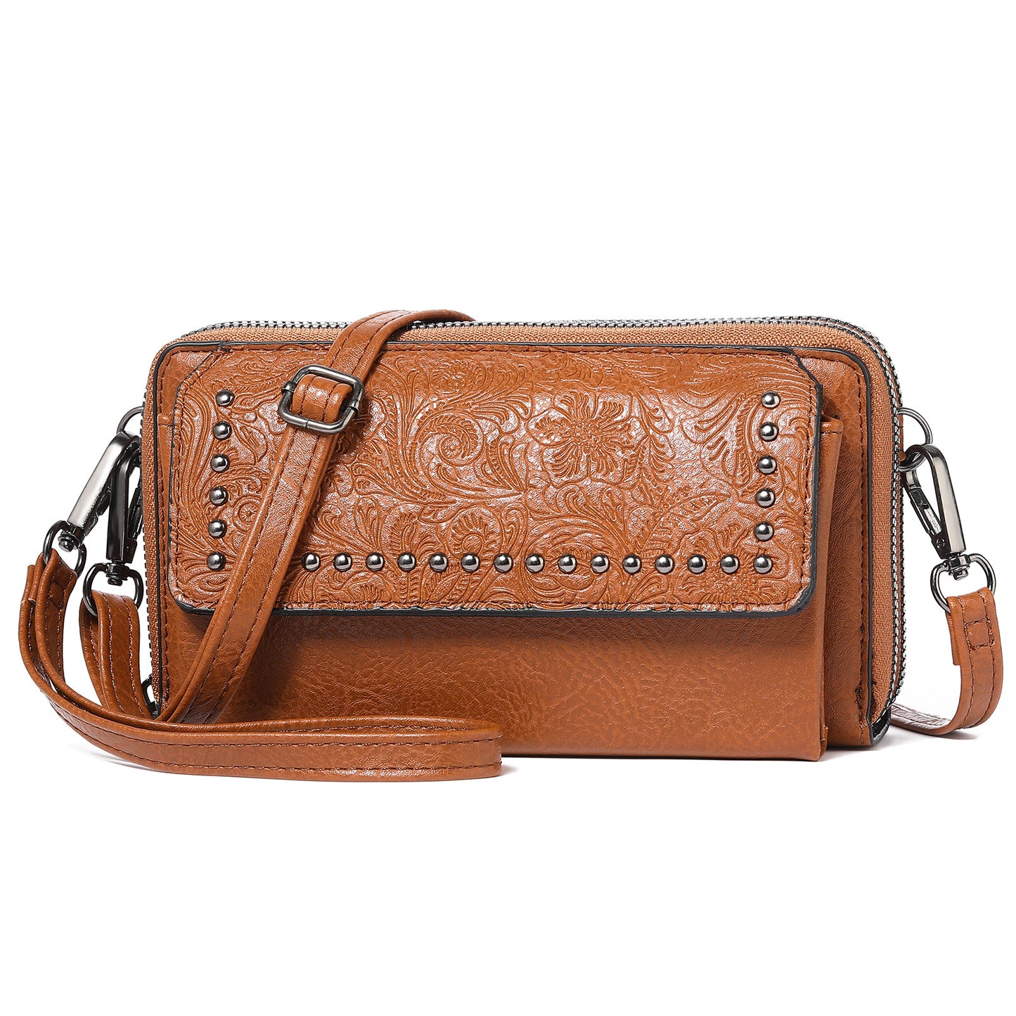 Large Capacity Embossed Mini Crossbody Bag