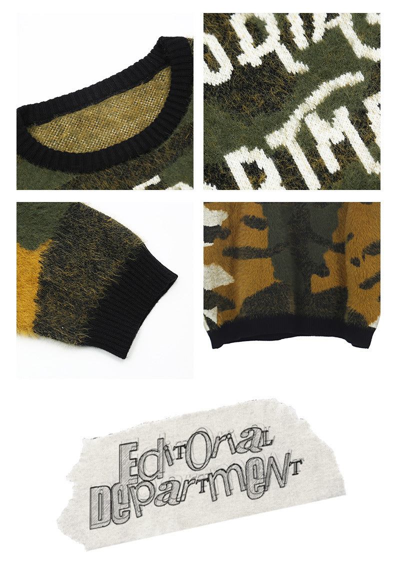 Herre Rundhals Løs Street Trend Sweater