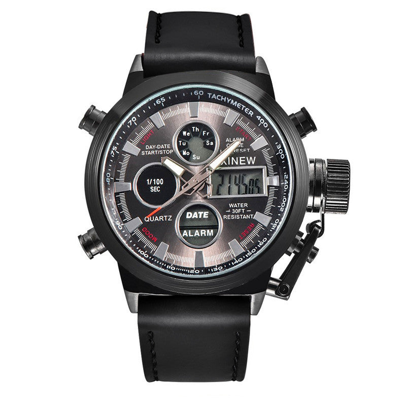 Men's Fashion Belt Multi-functional Watch