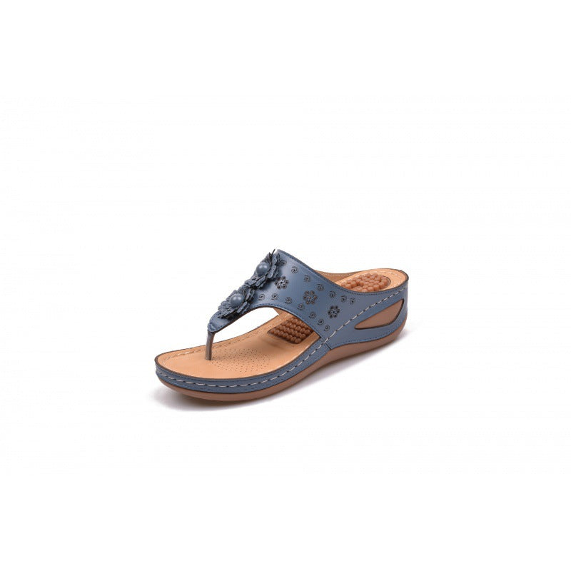 Women's Large Size Lightweight Non-slip Wear-resistant Massage Sandals