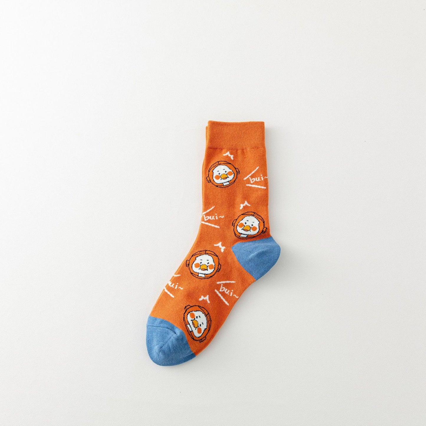 New Cartoon Duck Socks For Fall