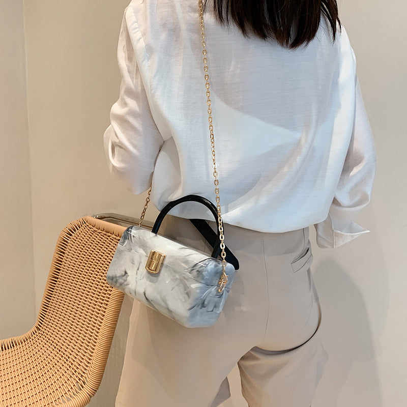 Acrylic Box Bag Chain Ins Single Shoulder Messenger Bag