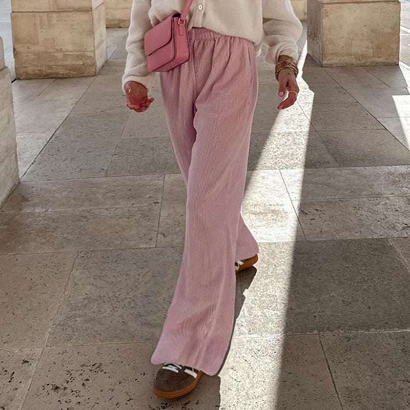 New Corduroy Straight-leg Trousers